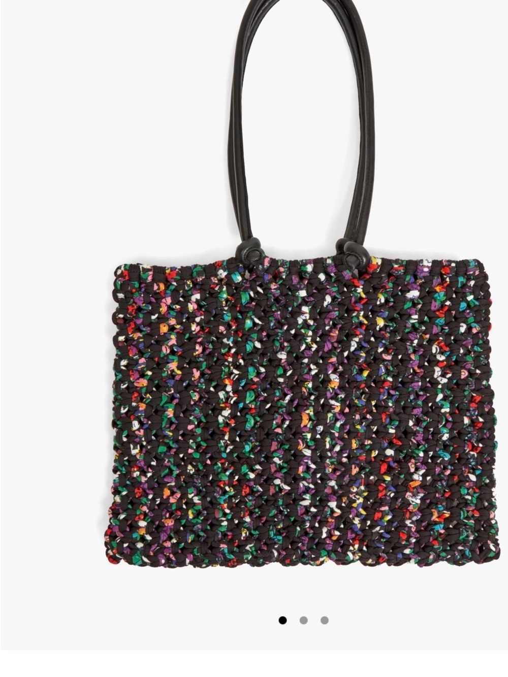 Clare V Sandy Tote Woven Black Multicolor Brand New from Clare V Store